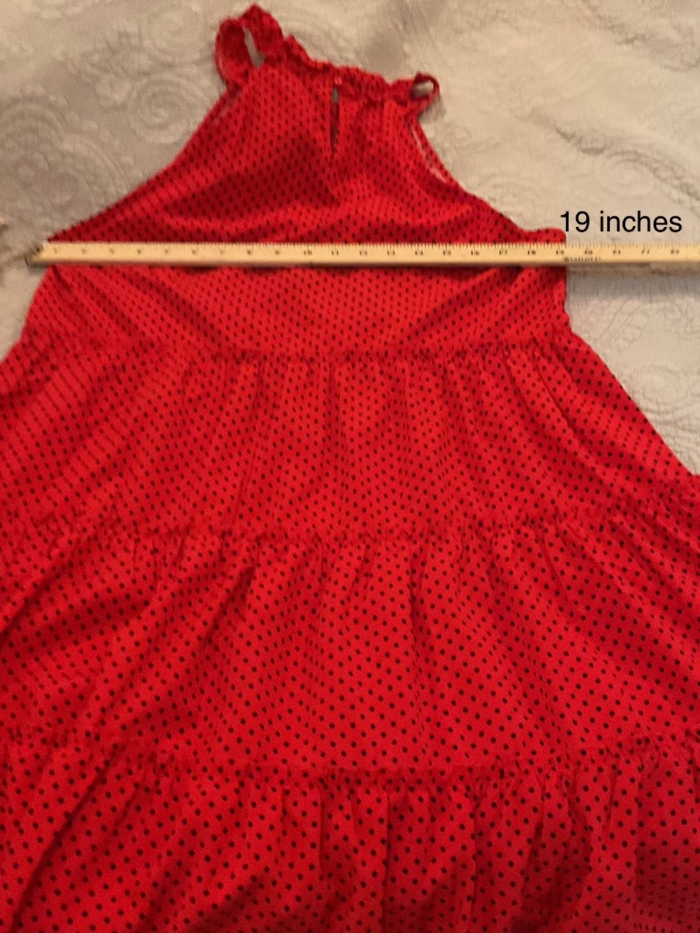 Pretty polka dot summer dress size large